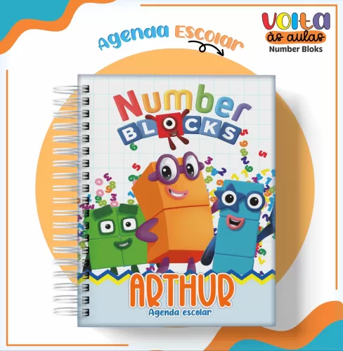 Arquivo Digital – Meninos | Number Blocks – Volta Às Aulas 2024 – Lina Criativa