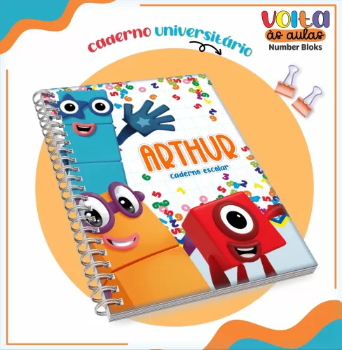 Arquivo Digital – Meninos | Number Blocks – Volta Às Aulas 2024 – Lina Criativa