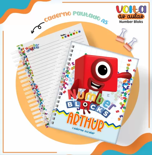 Arquivo Digital – Meninos | Number Blocks – Volta Às Aulas 2024 – Lina Criativa