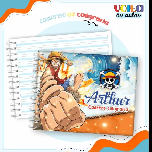 Arquivo Digital – Meninos | One Piece – Volta Às Aulas 2024 – Lina Criativa