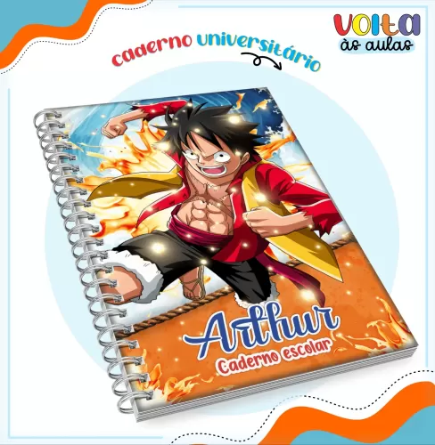 Arquivo Digital – Meninos | One Piece – Volta Às Aulas 2024 – Lina Criativa