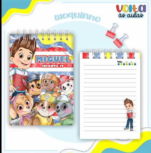 Arquivo Digital – Meninos | Patrulha Canina – Volta Às Aulas 2024 – Lina Criativa