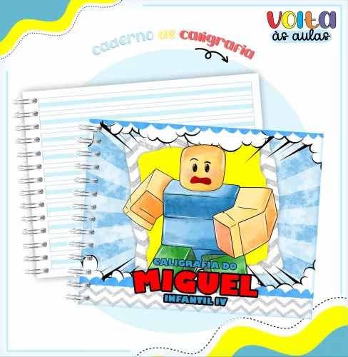 Arquivo Digital – Meninos | Roblox – Volta Às Aulas 2024 – Lina Criativa