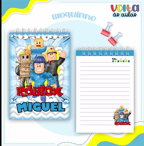 Arquivo Digital – Meninos | Roblox – Volta Às Aulas 2024 – Lina Criativa