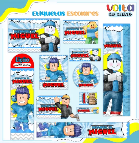 Arquivo Digital – Meninos | Roblox – Volta Às Aulas 2024 – Lina Criativa