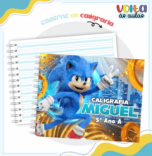 Arquivo Digital – Meninos | Sonic – Volta às Aulas 2024 – Lina Criativa