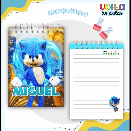 Arquivo Digital – Meninos | Sonic – Volta às Aulas 2024 – Lina Criativa