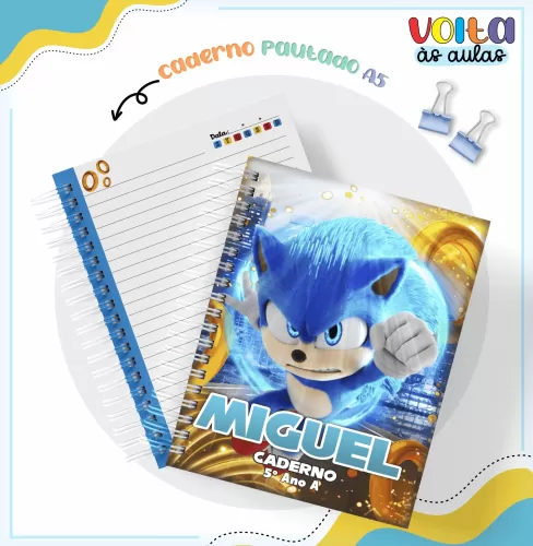 Arquivo Digital – Meninos | Sonic – Volta às Aulas 2024 – Lina Criativa