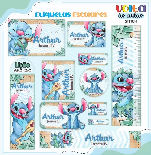 Arquivo Digital – Meninos | Stitch – Volta Às Aulas 2024 – Lina Criativa