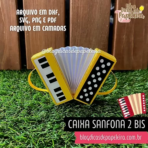 Arquivos De Corte – Caixa Sanfona 2 Bis – Dicas De Papelaria