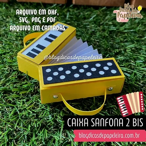 Arquivos De Corte – Caixa Sanfona 2 Bis – Dicas De Papelaria