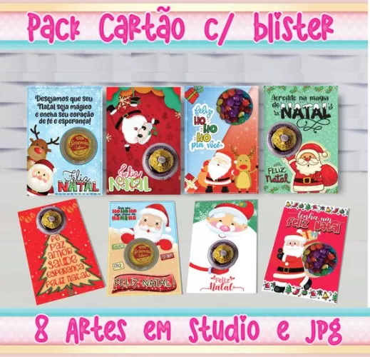 Arquivos de corte para lembranças de natal kit 01