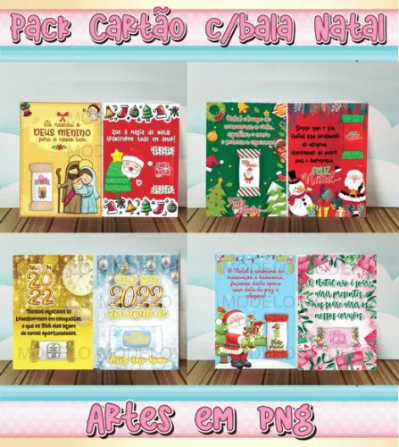 Arquivos de corte para lembranças de natal kit 01