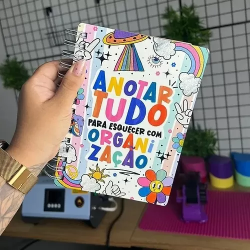 Arte Agenda Avulsa Vibes – Abacaxi Sublimático