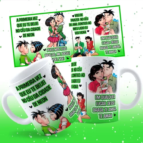 Arte Avulsa Caneca – A Primeira Vez – Turma da Mônica Teen (Caneca Criativa)