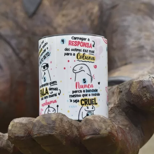 Arte Avulsa Caneca – Lembretes para uma vida mais feliz (Avião sem Asa)