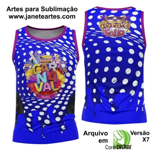 Arte Camisa Bloco Abadá Sublimação Carnaval 2024 - Modelo 100