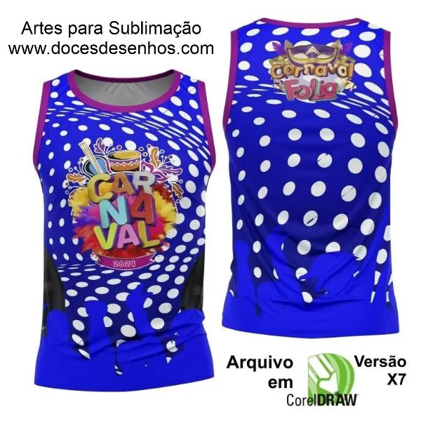 Arte Camisa Bloco Abadá Sublimação Carnaval 2024 - Modelo 100