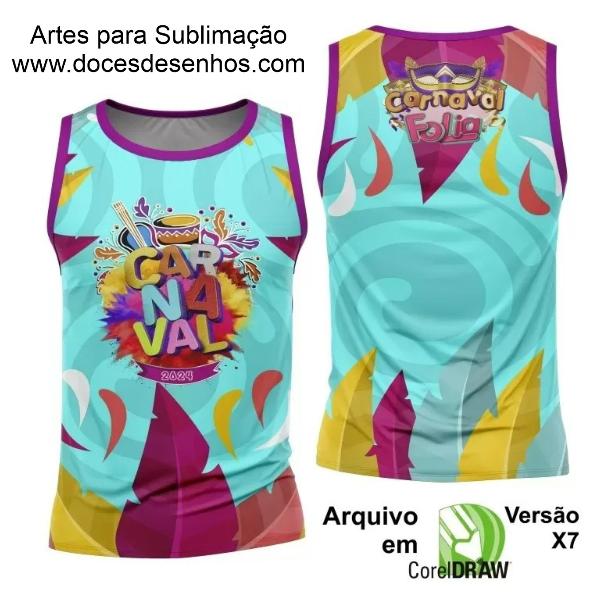 Arte Camisa Bloco Abadá Sublimação Carnaval 2024 - Modelo 109