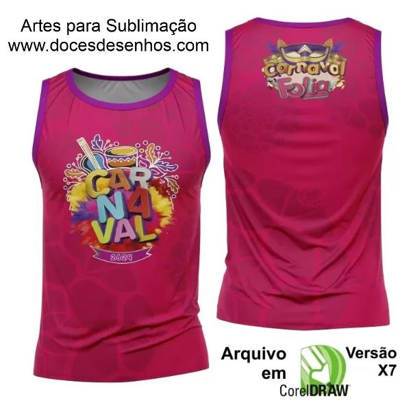 Arte Camisa Bloco Abadá Sublimação Carnaval 2024 - Modelo 88