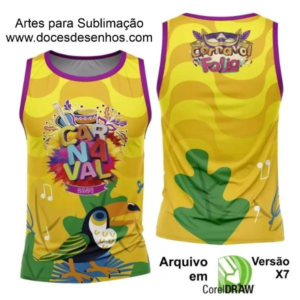 Arte Camisa Bloco Abadá Sublimação Carnaval 2024 - Modelo 90