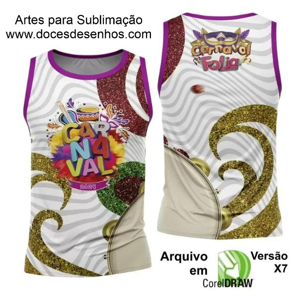 Arte Camisa Bloco Abadá Sublimação Carnaval 2024 - Modelo 92