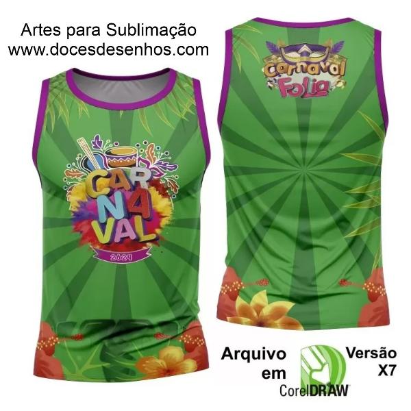 Arte Camisa Bloco Abadá Sublimação Carnaval 2024 - Modelo 94