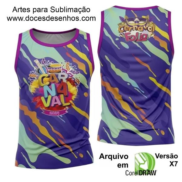 Arte Camisa Bloco Abadá Sublimação Carnaval 2024 - Modelo 95