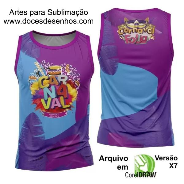 Arte Camisa Bloco Abadá Sublimação Carnaval 2024 - Modelo 96