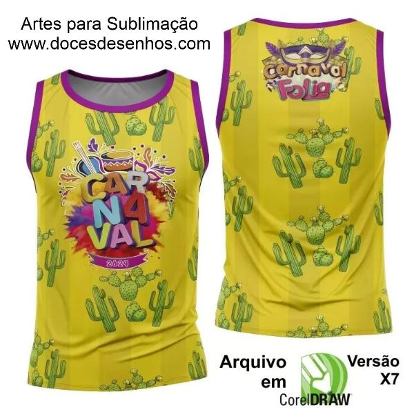 Arte Camisa Bloco Abadá Sublimação Carnaval 2024 - Modelo 97