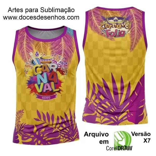 Arte Camisa Bloco Abadá Sublimação Carnaval 2024 - Modelo 98