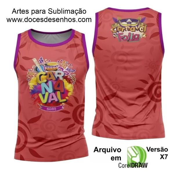 Arte Camisa Bloco Abadá Sublimação Carnaval 2024 - Modelo 99