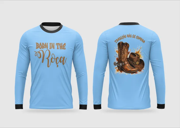 Arte pronta para camisa country tradicao nao se compra bota chapeu formato CDR CorelDraw com varias cores