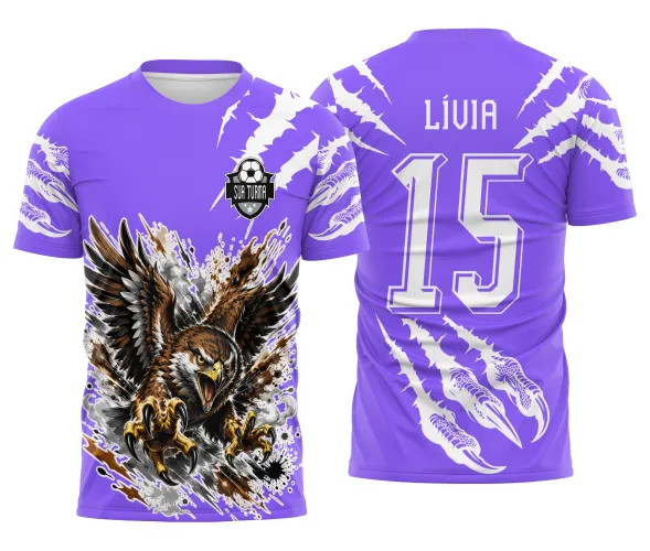 Arte pronta para camisa interclasse gaviao brabo jogos escolares formato CDR CorelDraw com marcas de garras