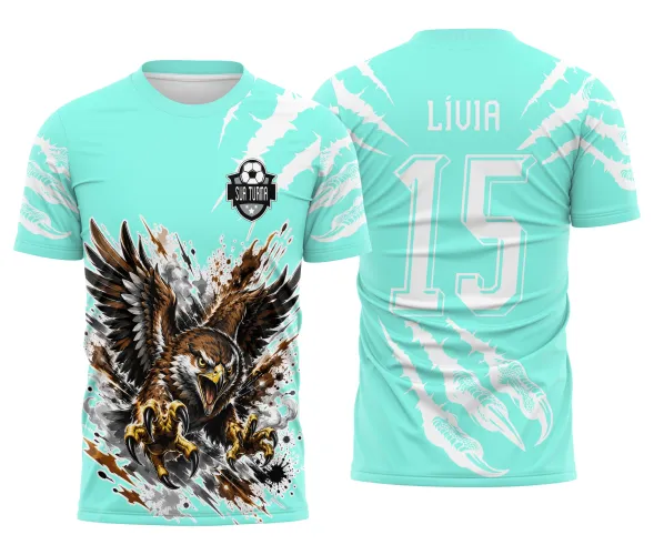 Arte pronta para camisa interclasse gaviao brabo jogos escolares formato CDR CorelDraw com marcas de garras