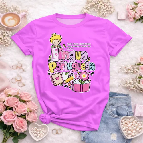 Arte pronta para camisa de lingua portuguesa literatura formato CDR CorelDraw