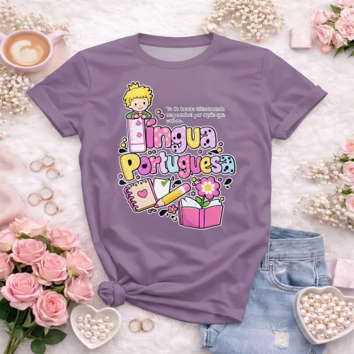 Arte pronta para camisa de lingua portuguesa literatura formato CDR CorelDraw