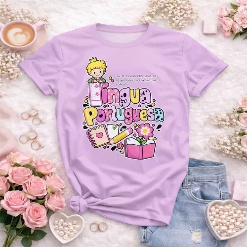 Arte pronta para camisa de lingua portuguesa literatura formato CDR CorelDraw