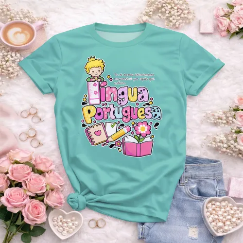 Arte pronta para camisa de lingua portuguesa literatura formato CDR CorelDraw
