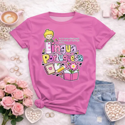 Arte pronta para camisa de lingua portuguesa literatura formato CDR CorelDraw