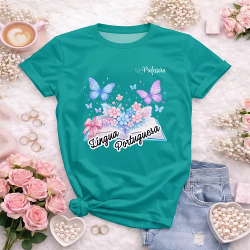 Arte pronta para camisa de lingua portuguesa borboletas formato CDR CorelDraw com varias cores