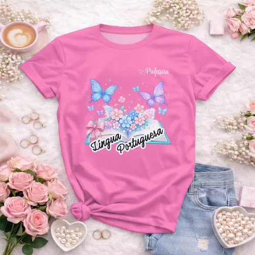 Arte pronta para camisa de lingua portuguesa borboletas formato CDR CorelDraw com varias cores