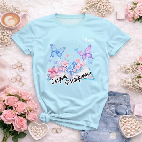 Arte pronta para camisa de lingua portuguesa borboletas formato CDR CorelDraw com varias cores