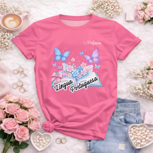 Arte pronta para camisa de lingua portuguesa borboletas formato CDR CorelDraw com varias cores