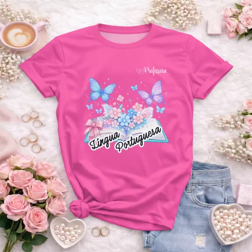 Arte pronta para camisa de lingua portuguesa borboletas formato CDR CorelDraw com varias cores