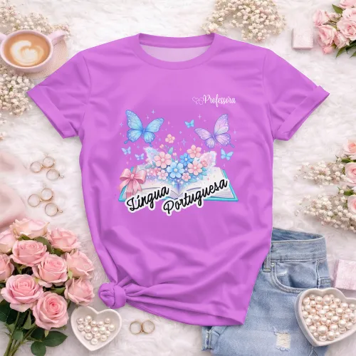 Arte pronta para camisa de lingua portuguesa borboletas formato CDR CorelDraw com varias cores