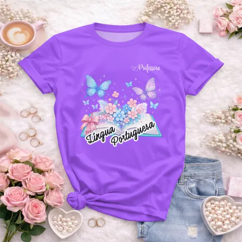 Arte pronta para camisa de lingua portuguesa borboletas formato CDR CorelDraw com varias cores