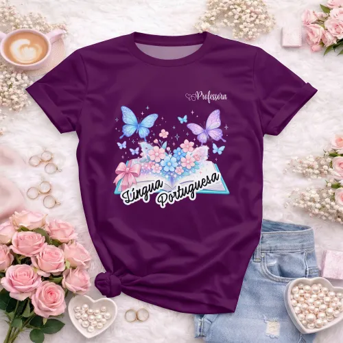 Arte pronta para camisa de lingua portuguesa borboletas formato CDR CorelDraw com varias cores