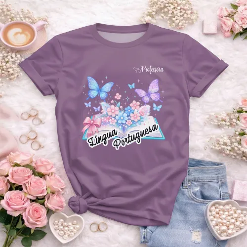 Arte pronta para camisa de lingua portuguesa borboletas formato CDR CorelDraw com varias cores