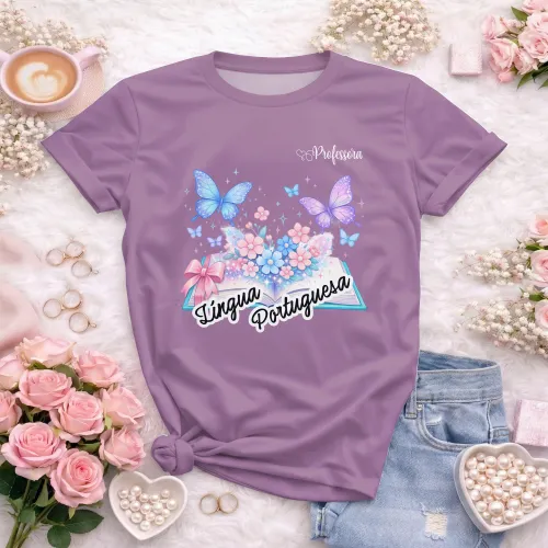 Arte pronta para camisa de lingua portuguesa borboletas formato CDR CorelDraw com varias cores
